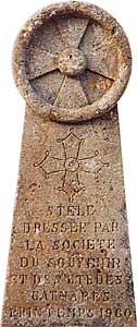 Memorial Stone on The Field of the Burnt Ones, Montségur